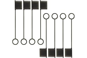 8Pcs USB Dust Caps for USB-A Cables | Anti-Loss Tether | Silicone...