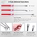 Glarks 4Pcs Nail Pullers Nail Remover Tool Set, Include 7'' End Cutting Plier, 4'' Bendable U Tip and V Tip Tack Puller, 6'' U Tip Tack Lifter for Cutting nails, Remove Nails, Nail Pulling