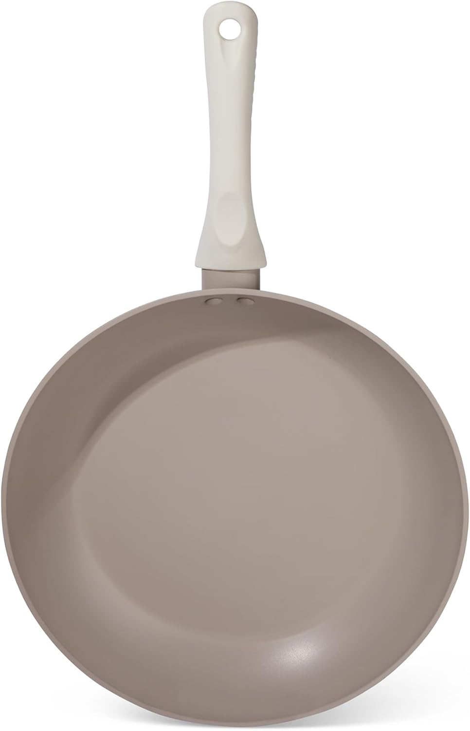 Brooklyn Steel Co. Milky Way Nonstick Aluminum Forged Silicone Handle Fry Pan - 12" - Solid Pale Oak (12" Solid Pale Oak) Thumbnail