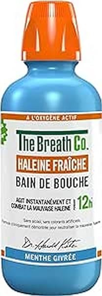 The Breathco Frosted Mint Mondspoeling 500ml met actieve zuurstof