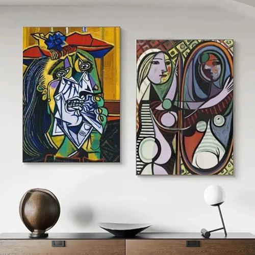 Affiches papier impression salon : grand tableau abstrait 80x120