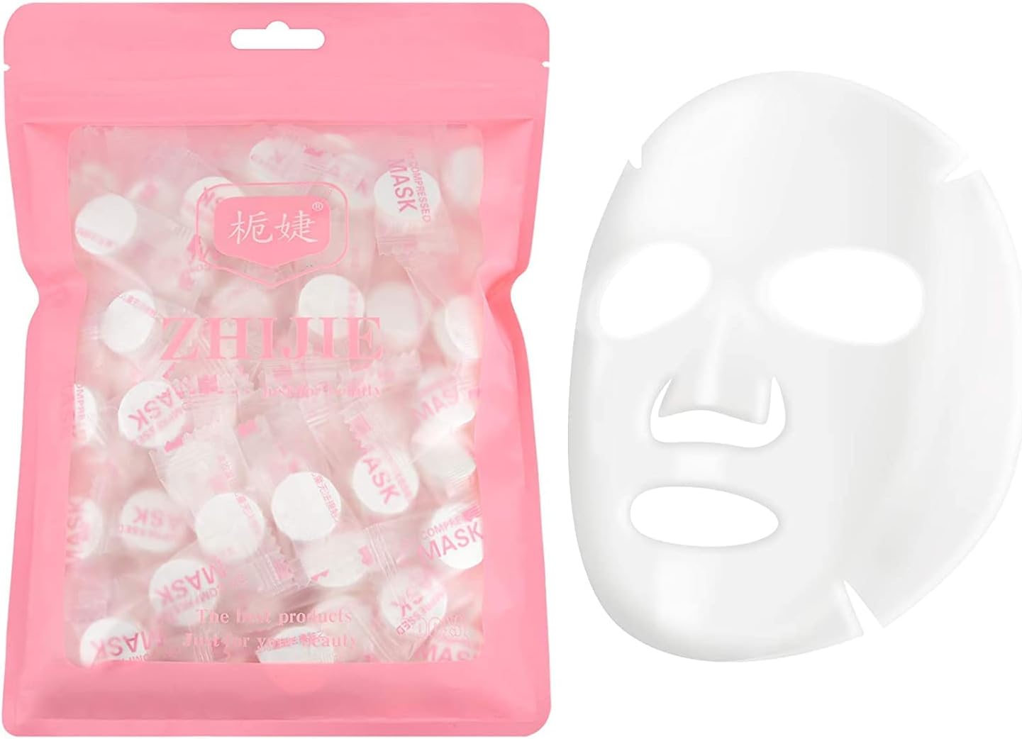 100 pcs Compressed Facial Mask Sheet Skin Care DIY Compressed Disposable Facial Masks Skin Care Face Sheet Facial Paper Natural Cotton Wrapped Paper