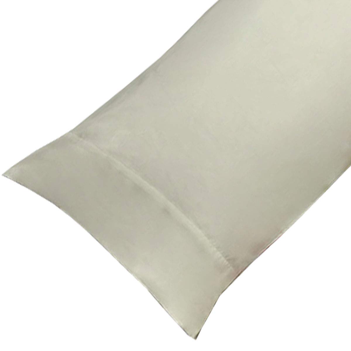 Body Pillow Pillowcase 300 Thread Count 100% Cotton Color: IVORY by AB Lifestyles