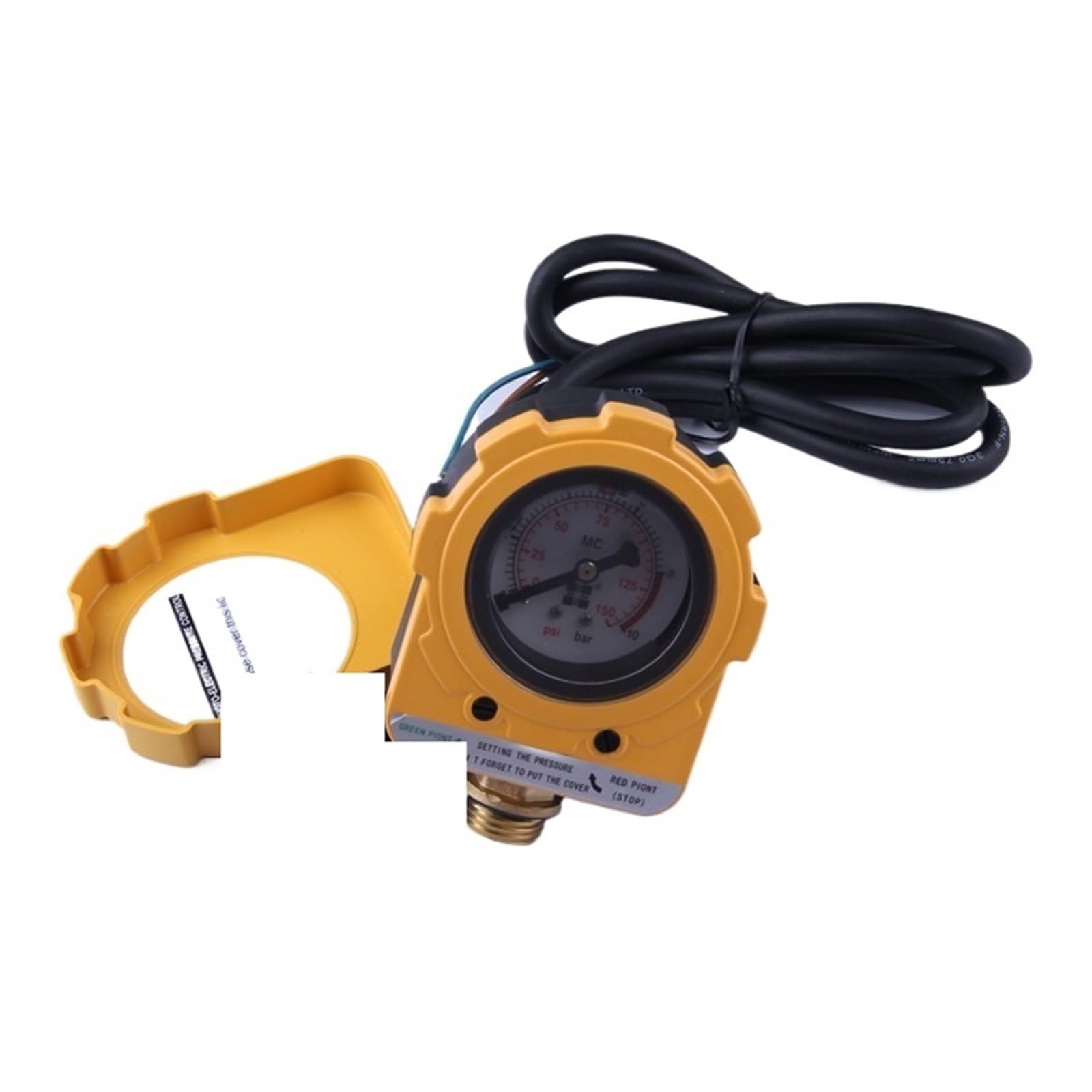 Poahncu One Color Pressure Regulator, Pressure Switch, 10Bar Water Pump, Automatic Intelligent Photoelectric, Adjustable Electronic Gauge Controller,For Spray Gun