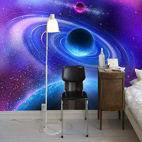 Miniatura 2 de Custom 3D Mural Wall Paper for Living Room Bedroom Modern Space Moon Universe Wallpaper Decorative Wall Murals