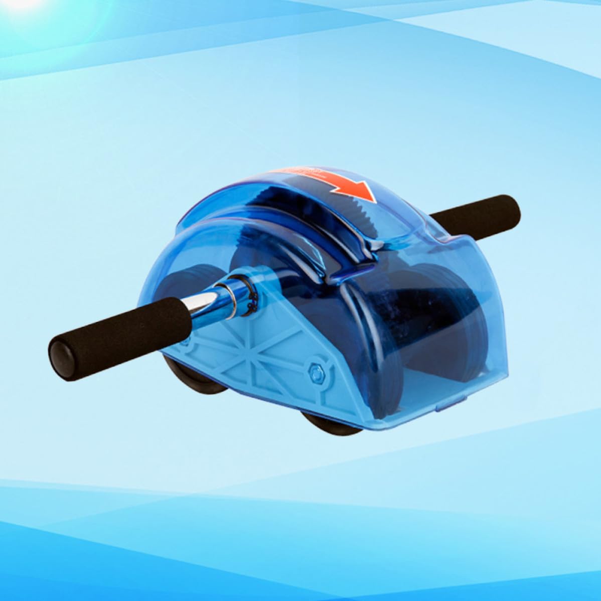 Bauchroller mit Vier Rädern, Rückfederung und Zahnrad