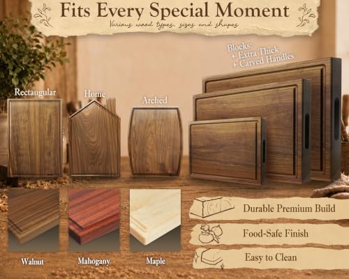 Tabla de cortar rectangular personalizada con monograma miniatura 6