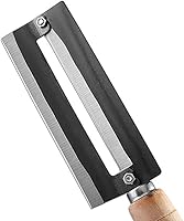 Vista 7 de Cuchillo pelador de caña de azúcar, cortador de pelado de caña de azúcar de acero de alto carbono con mango de madera antideslizante, pelador