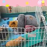 RANYPET Guinea Pig Bed, Cozy Cave Bedding for Small Animals, Grey, 37 x 29 x 19 cm (L x W x H), Fleece-lined Cave Structure - Image 6