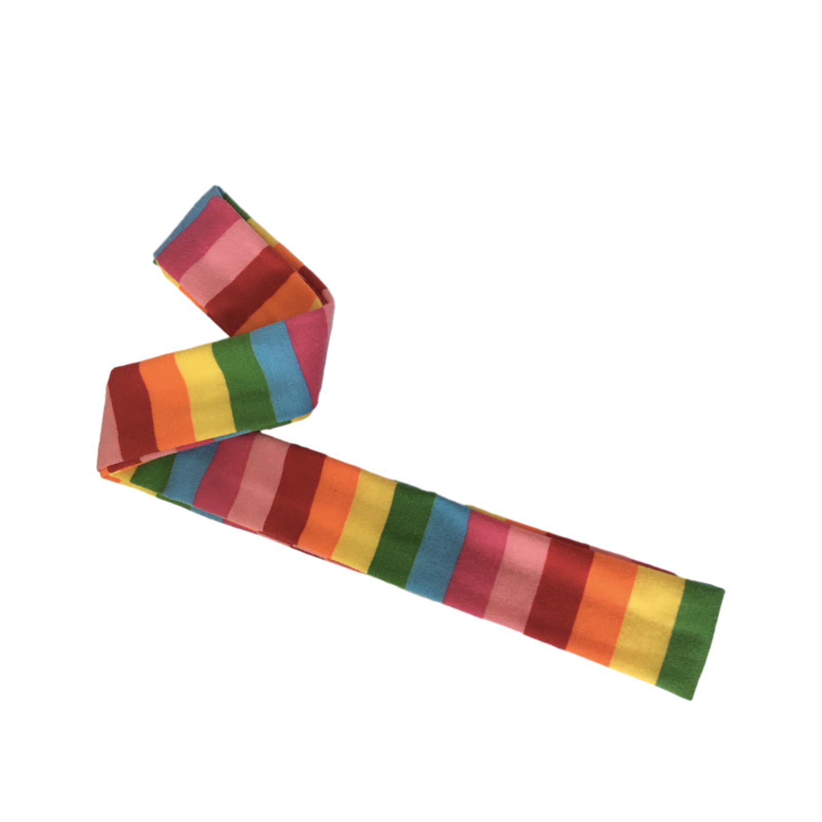 Hnsdsvcd Girls Orange Rainbow Goth Harajuku Cool Scarves Y2k Rainbow Striped Long Skinny Scarves Fashion Unisex Street Casual Neckerchief Wraps Travel Scarf