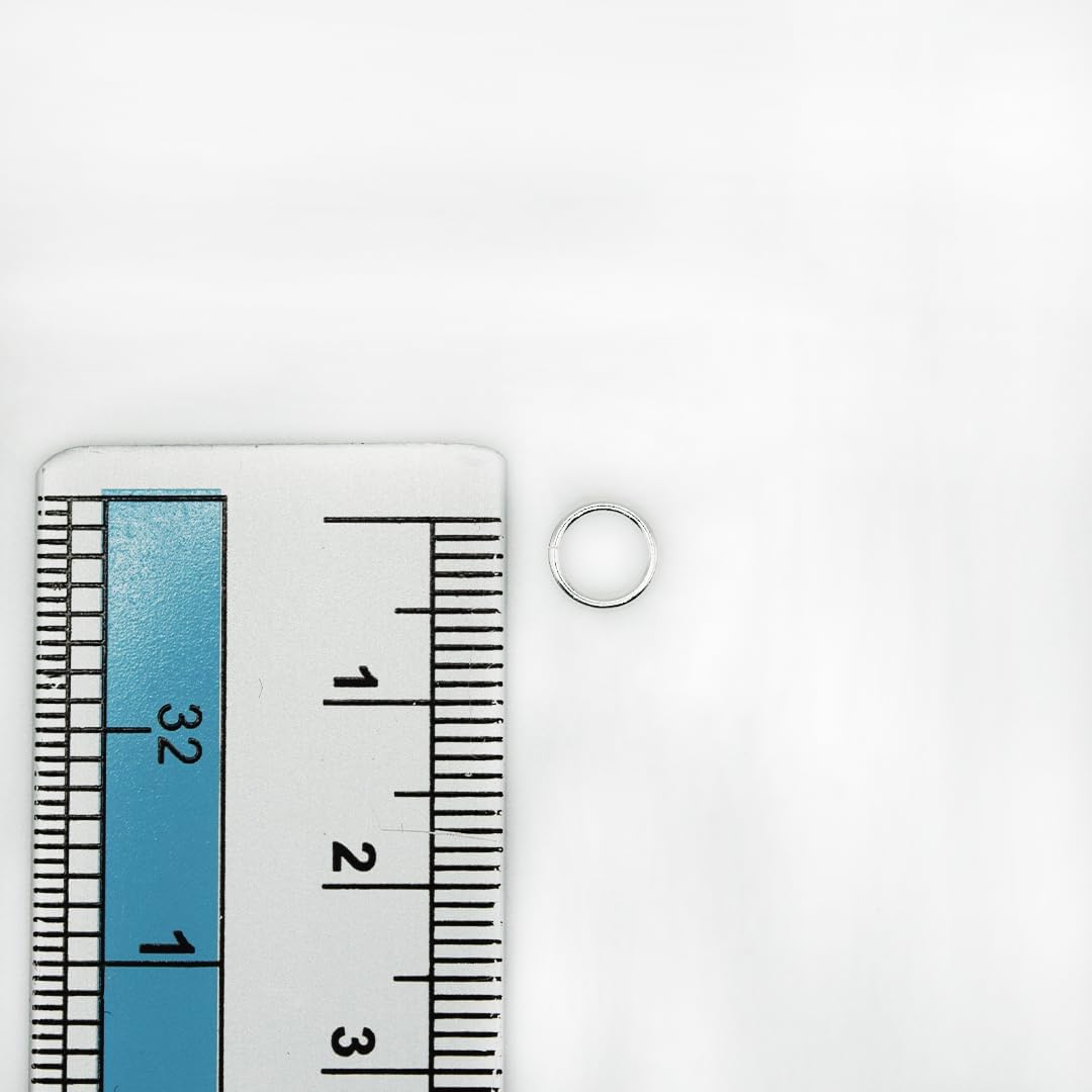 925 Sterling Silver Open Jump Rings 20 Gauge 50 pcs by Filofly (6.12mm OD/4.5mm ID)