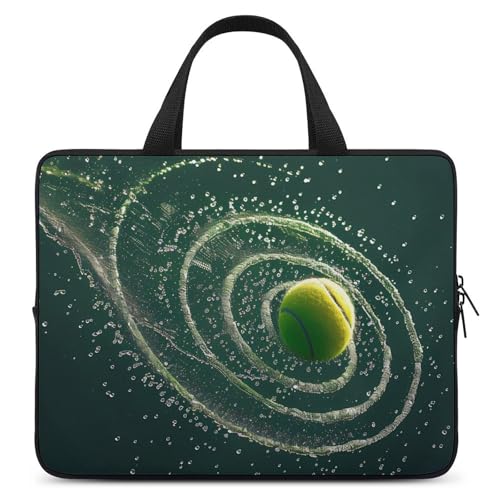 Spinning Tennis Ball Fashion Laptop Sleeve Bag for Women Men Computer Carrying Case Protective Cover 15inch