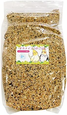 [fuu] オリジナル配合 小鳥の餌 オカメインコのごはん 中型インコ 餌 主食 ペットフード (800g)