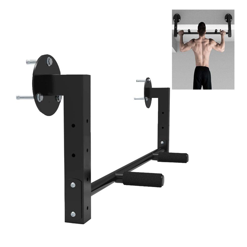 QUSYZD Pull-Up Bars Wall-Mounted, Heavy Steel Horizontal Bar For Corridor Garage, Height-Adjustable Upper Body Exercise Bar, Load 300Kg,