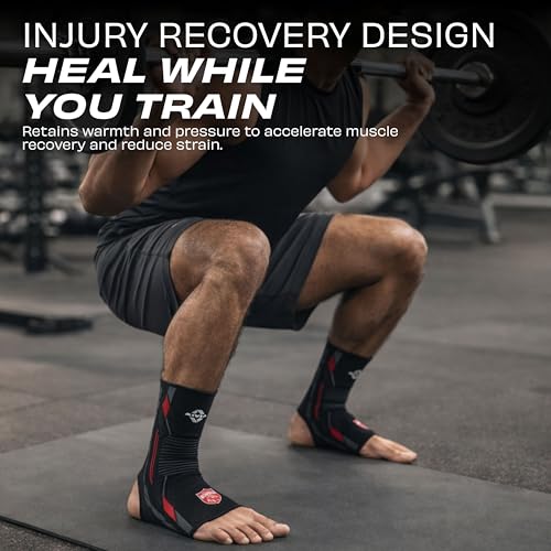 Image of Nivia X PUNJAB KINGS Knitted Ankle Support - Compression Fit, Silicone Grip Stability, Flexible Support For Training, Gym & Recovery, Small
