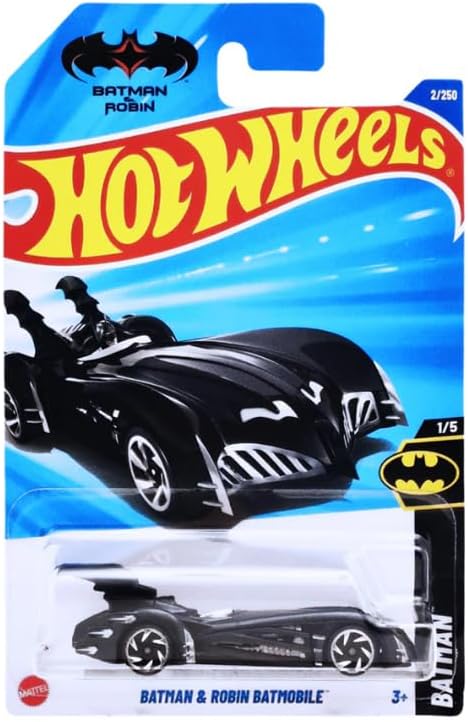 Hot Wheels Batman & Robin Batmobile Batman Ages 3 and Up by Small CLAP (Black)