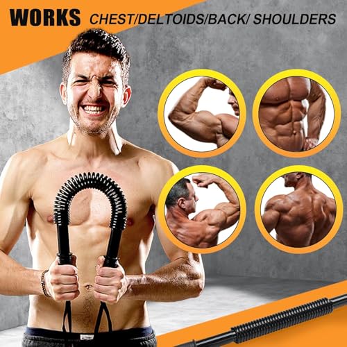 Image of WELLESA Power Twister Bar 20KG Resistance | Carbon Steel Chest Expander