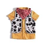 Woody Shirt for Kids Cowboys Halloween Cosplay Costume Toddler Woody Classic Costume Multicolored 3 Years