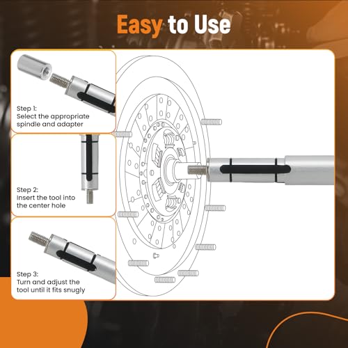 Image of maXpeedingrods Universal Clutch Alignment Tool Kit, 11PCS Clutch Disc Centering Tool, Metric Clutch Drive Plate Alignment Tool, with 3 Spindles Expanding Mandrel and 8 Pilot Adapters