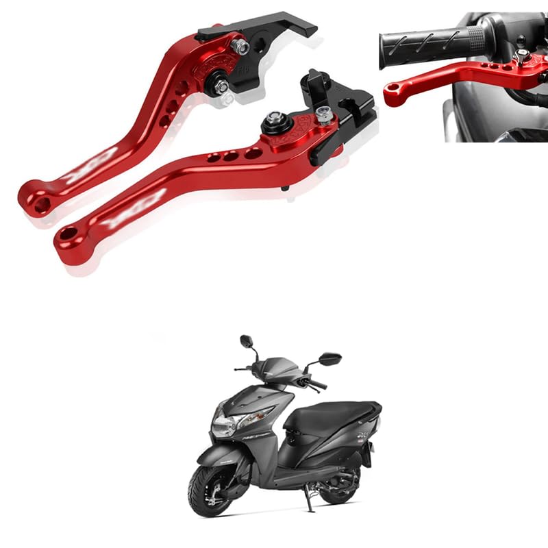 1 Pair Double Disc Brake Lever Universal CNC Aluminum Alloy Motorcycle Modification Double Disc Brake Lever for Motorcycles, Scooters Comfortable With Di-o-image-32