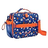 Bentgo® Kids Lunch Bag - Durable, Double Insulated, Water-Resistant Fabric, Interior & Exterior Zippered Pockets, Water Bottle Holder - Ideal for Children 3+ (Sports)