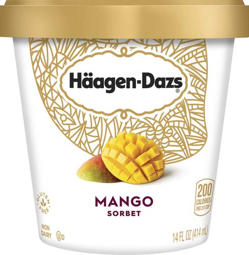 Haagen-Dazs Sorbet, Mango, 14 oz (Frozen)