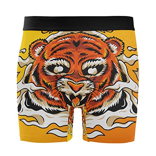 Bóxer para hombre Vnurnrn de diseño de rey tigre calzoncillos elásticos en pack de 2 unidades