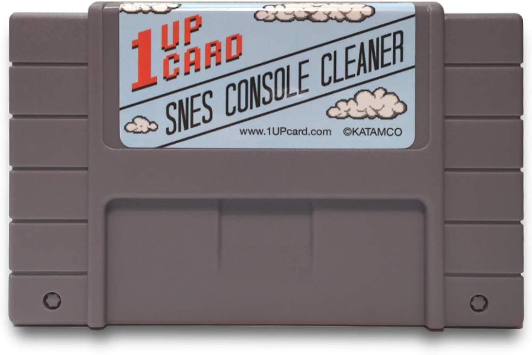 Video Game Console Cleaner Compatible With Super Nintendo (SNES) by 1UPCard