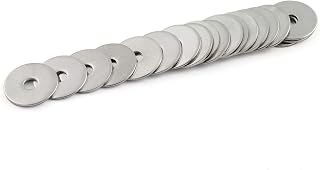 PZRT 20pcs M6 304 Stainless Steel Flat Washer Adjustment Hardware Fitting Accessories Metal Gasket for Bolts & Screws