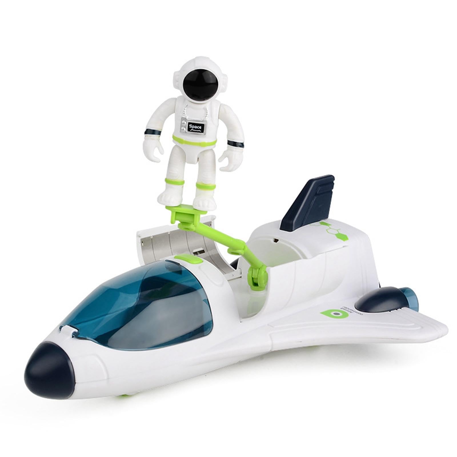 Lot de 2 véhicules jouets spatiaux avec lumières et sons pour enfants de 3 à 6 ans
