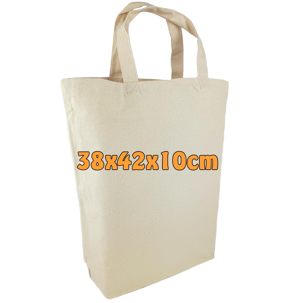 Borsa In Cotone Cottonbagjoe Shopper - Tasca Interna Con Cerniera, Fondello Largo, Certificata Oeko-Tex - Foto 3