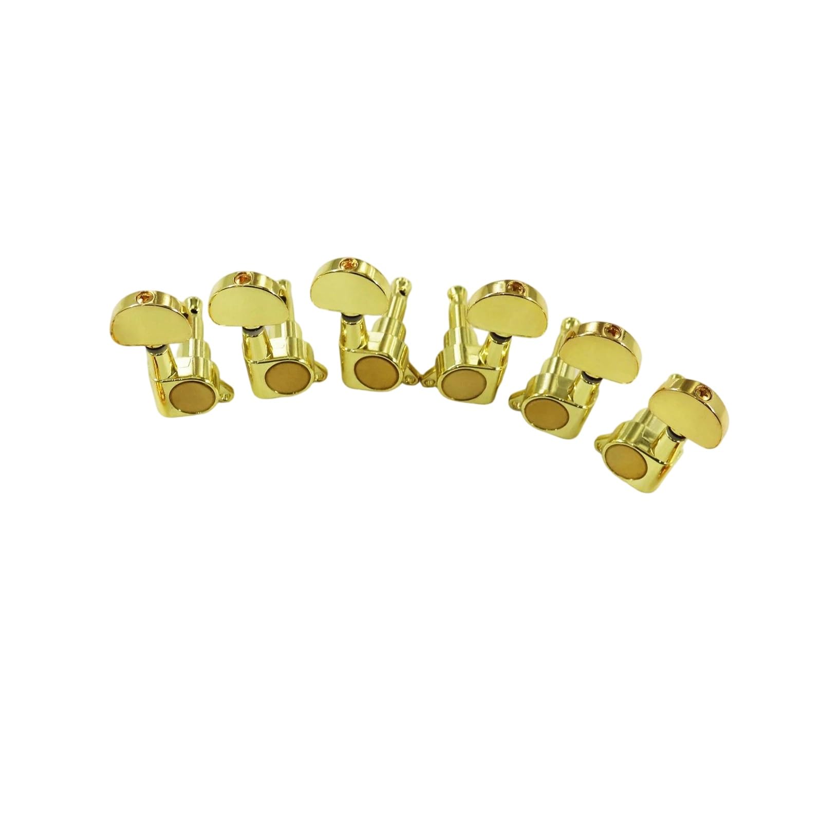 Adecuado Para Afinadores Eléctricos/acústicos Diseño Semicircular Cerrado Clavijas Guitarra