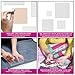 LaserThing Quilting Acrylic Template Set | Precision Tools for Quilting Enthusiasts | Square Design | Includes Sizes 4