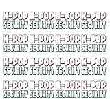 16Pcs K-popss Securitys Chest Logo Iron-on Stickers Heat for Clothes/Bag DIY Novel Patch Decorations Ironing Fusible Fabric DTF Transfers Readys to Presss