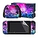 eXtremeRate kit d'Autocollants pour Nintendo Switch Manette avec 2Pcs Protecteur d'Écran Film Protection(Console & Joycons & Dock & Grip)-Galaxie Brillante