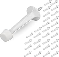 Vista 37 de HOMOTEK - Paquete de 8 topes de puerta rígidos y resistentes con punta de goma suave, tope de puerta de zinc fundido para proteger la pared