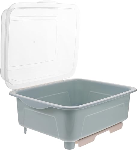 Kichvoe Escurridor de platos con tapa y cubierta para botella de lactancia, plato de cocina, vasos, escurridor de platos, bandeja para cubiertos