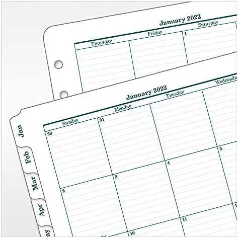 FranklinCovey - Original Planner | 2-Page Per Day - Ring-Bound (Monarch, Jan 2022 - Dec 2022)