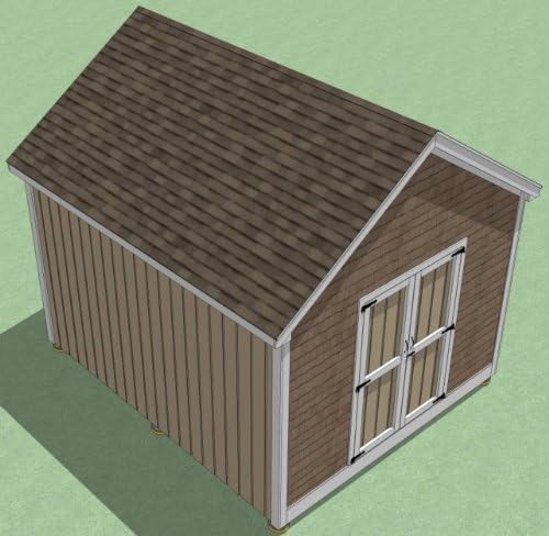 12x14 Shed Plans - How To Build Guide - Step By Step - Garden / Utility / Storage