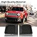 PIT66 Bumper Cover Grille, Compatible with 2015 2016 2017 Jeep Renegade Front Left & Right Black