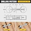 Countertop Joint Connectors,Counter Top Fasteners Bolt,Butcher Block Fasteners Draw Bolts,Miter Bolts Connector Hardware for Bed Frame|Furniture|Table (Type Silver 10 PCS)