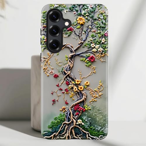 Coque Samsung Galaxy S25 Plus antichoc compatible recharge sans fil fleurs - 6