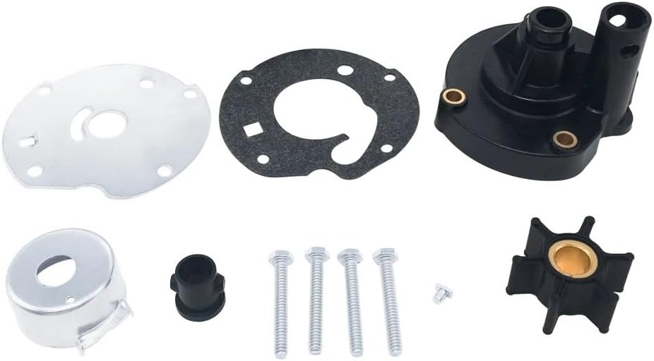 Car Water Pump Water Pump Impeller Repair Kit for Johnson/for Evinrude for Outboard for Marine 5.5 6 7.5 HP 0763758 0391391 Coolant WaterPumpWater Pump Impeller Rebuild Kit