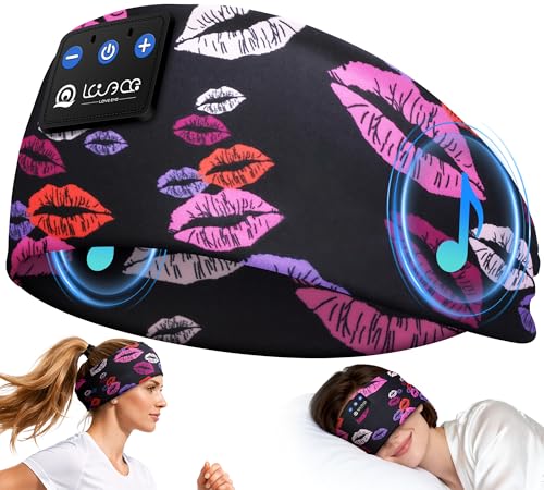Image of LOVE EYE Sleep Sport Headphones Wireless Bluetooth 5.4 Headband Headphone
