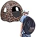 Tangkula 3 Person Pop up Ground Blind, Portable Hunting Blind with Mesh Windows, Carrying Bag & Ground Stakes, Camouflage Hunting Tent with Hub System, Camo Deer Blinds for Hunting