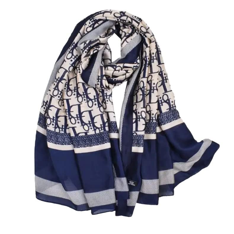 ICW Women's Lightweight Printed 100% Pure Silk Scarf Stoles Shawl Head Beach scarves Wrap Shawl