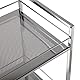 Versa Hannover Möbel für das Bad, Ablagefläche mit 3 Fächern, Maßnahmen (H x L x B) 84 x 31 x 19 cm, Stahl, Farbe: Silber