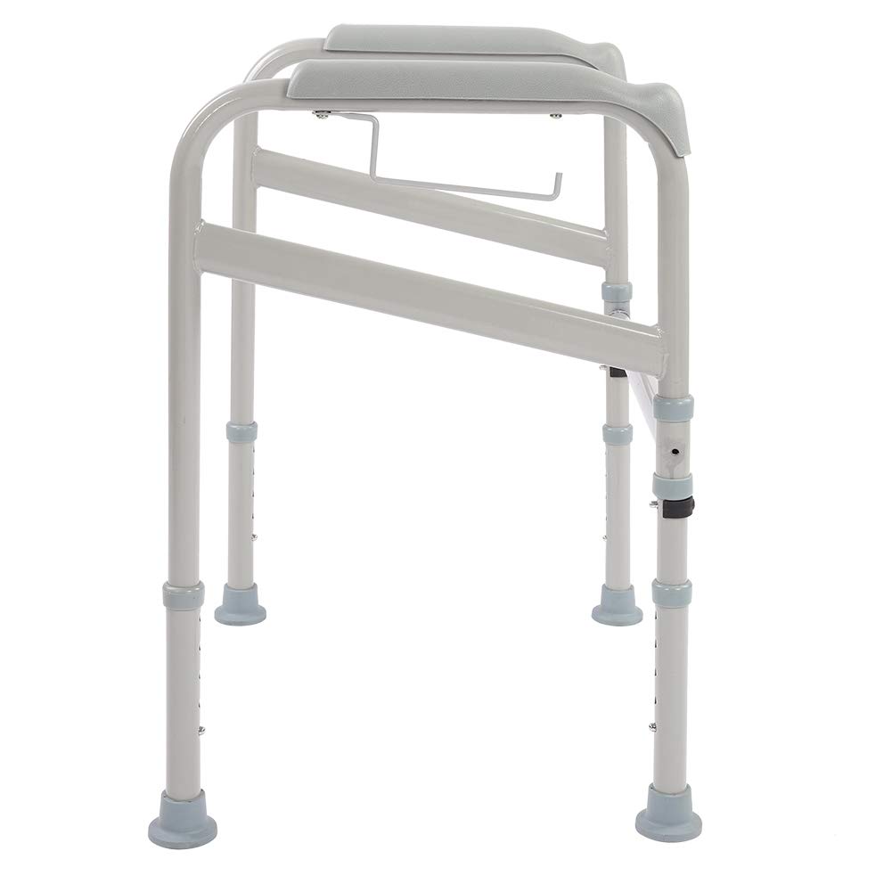 Wakects Bracciolo Toilette, Struttura Di Supporto per Toilette, Sicurezza Ringhiere Bagno,2 in 1 Telaio di Sicurezza, per Disabili Incinte Supporto Antiscivolo
