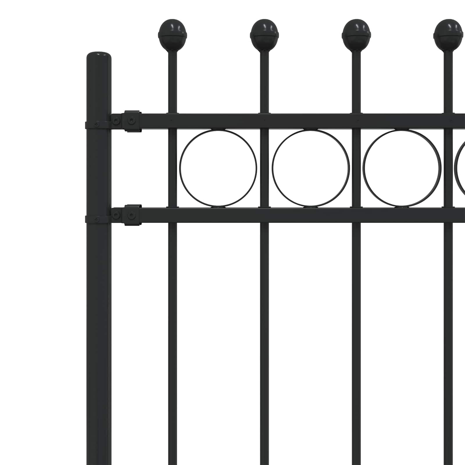 Recinzione ad anello in acciaio verniciato a polvere, 200 x 200 cm, rete metallica per voliera, arvicole, topi, per giardino e terrazza