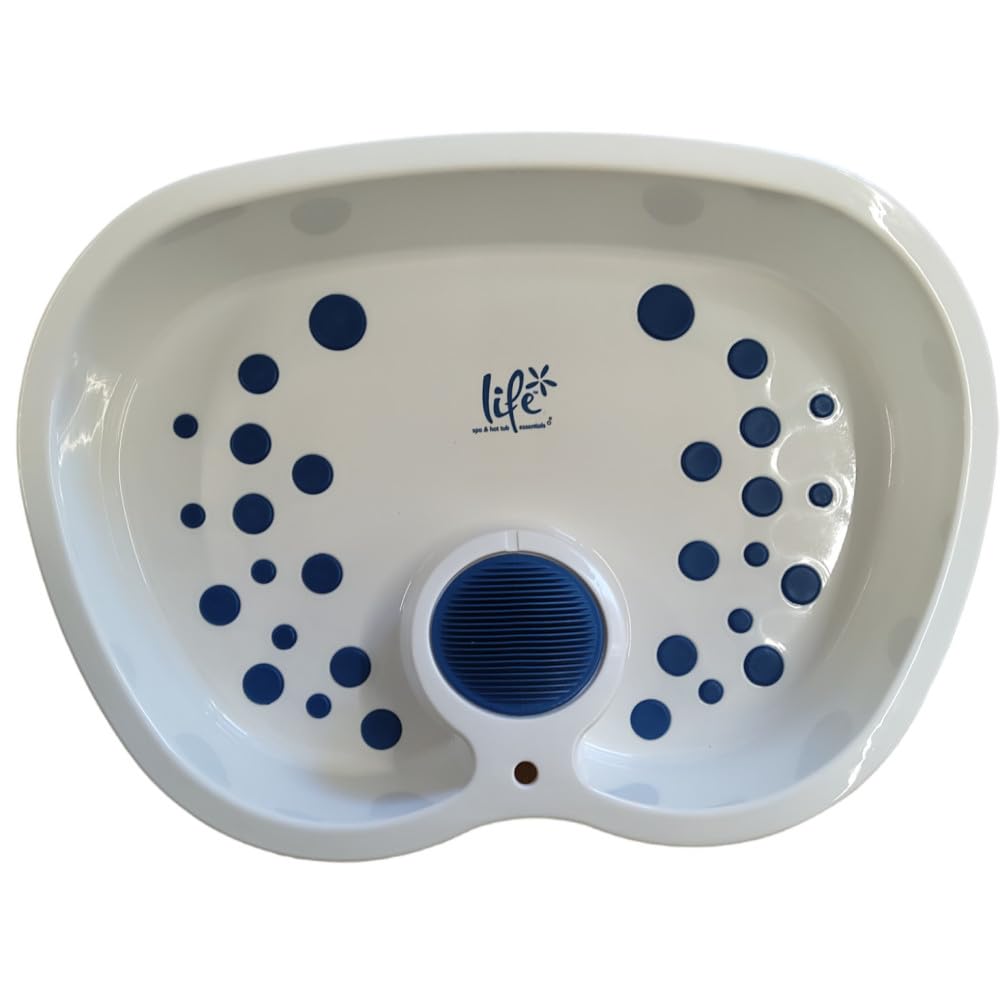 Pool Systems - Pédiluve de Luxe Blanc et Bleu pour Piscine ou Spa